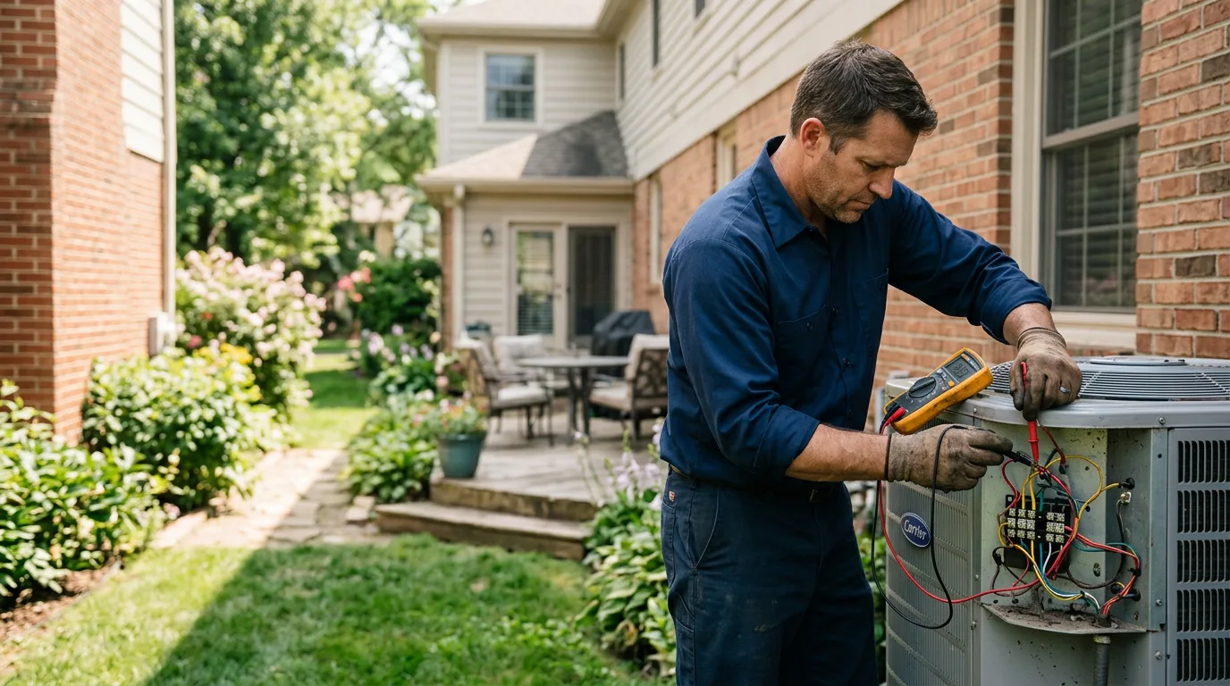 HVAC technician working near Owings Mills, MD